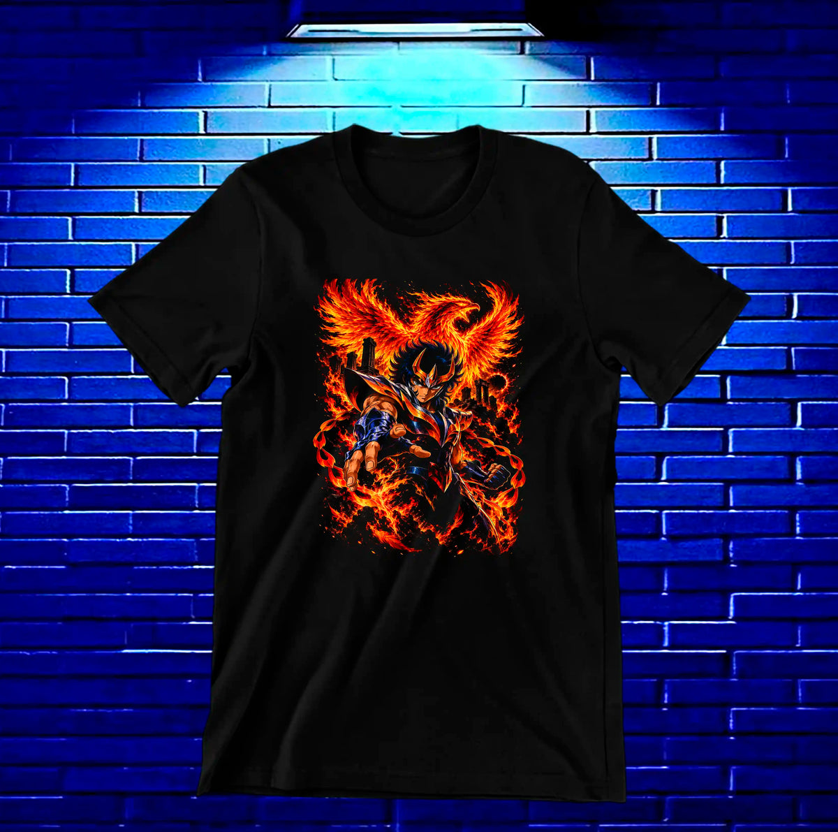 Camiseta Caballeros del Zodiaco MELAR - BAREN Negro