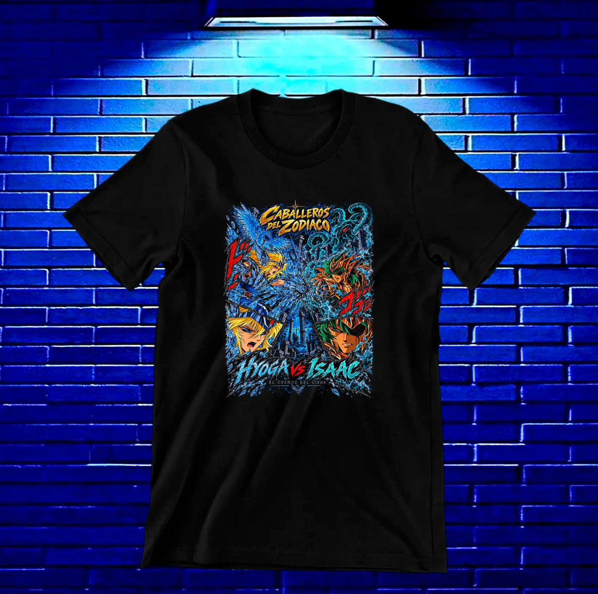 Camiseta Caballeros del Zodiaco MELAR - CAVOX Negro