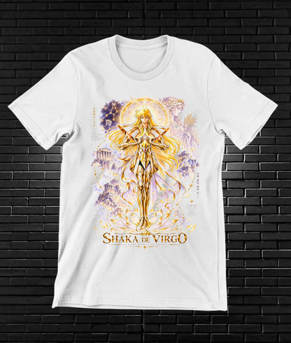 Camiseta Caballeros del Zodiaco MELAR - MERON Blanco