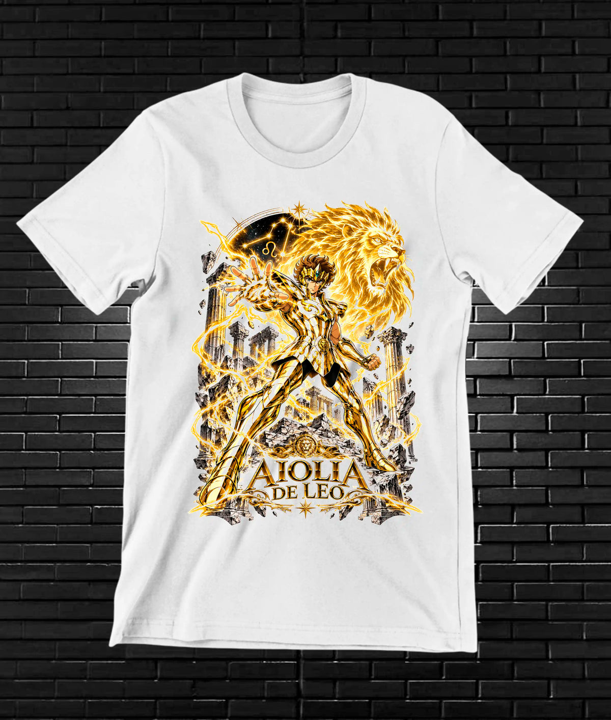 Camiseta Caballeros del Zodiaco MELAR - NIVRA Blanco