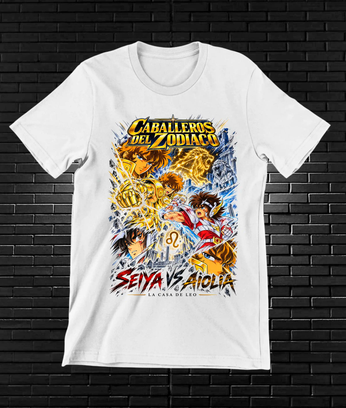 Camiseta Caballeros del Zodiaco MERAK - BANIX Blanco