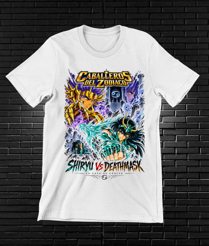 Camiseta Caballeros del Zodiaco MERAK - BAREN Blanco