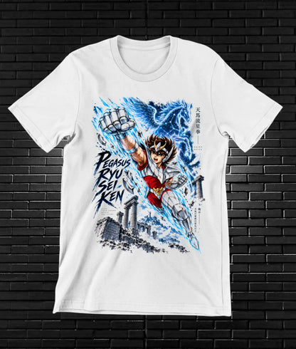 Camiseta Caballeros del Zodiaco NIMOR - BANIX Blanco