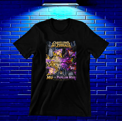 Camiseta Caballeros del Zodiaco NIMOR - BANIX Negro