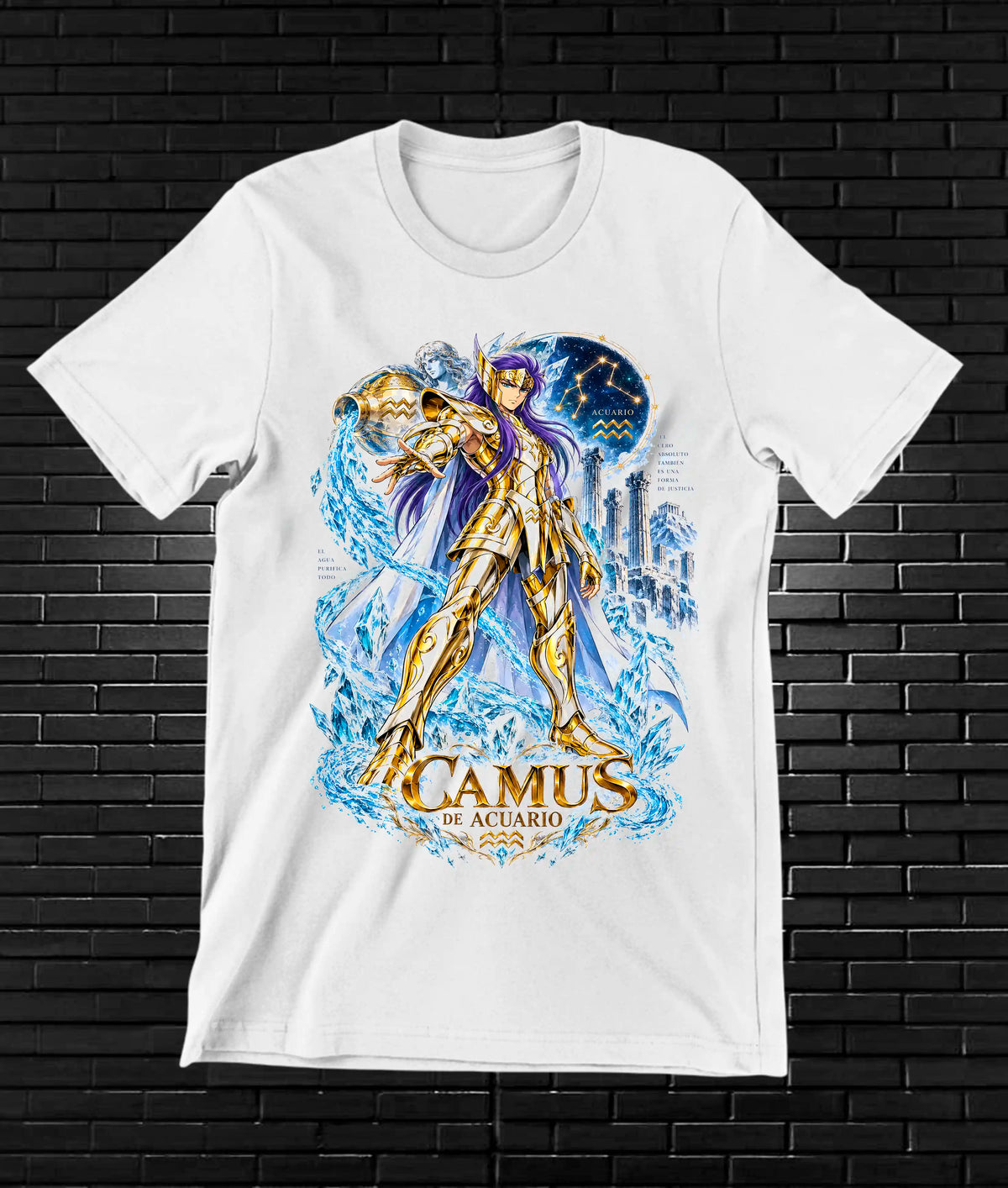 Camiseta Caballeros del Zodiaco NIMOR - BAREN Blanco