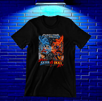 Camiseta Caballeros del Zodiaco NIMOR - BAREN Negro