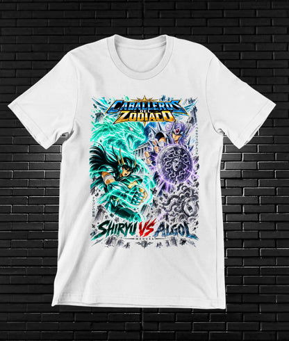 Camiseta Caballeros del Zodiaco NIMOR - MERON Blanco
