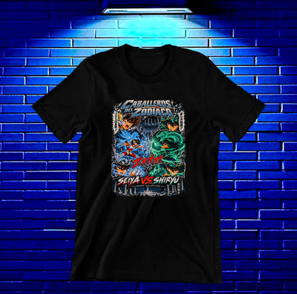 Camiseta Caballeros del Zodiaco NIMOR - NIVRA Negro