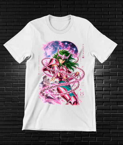 Camiseta Caballeros del Zodiaco NIREN - BANIX Blanco