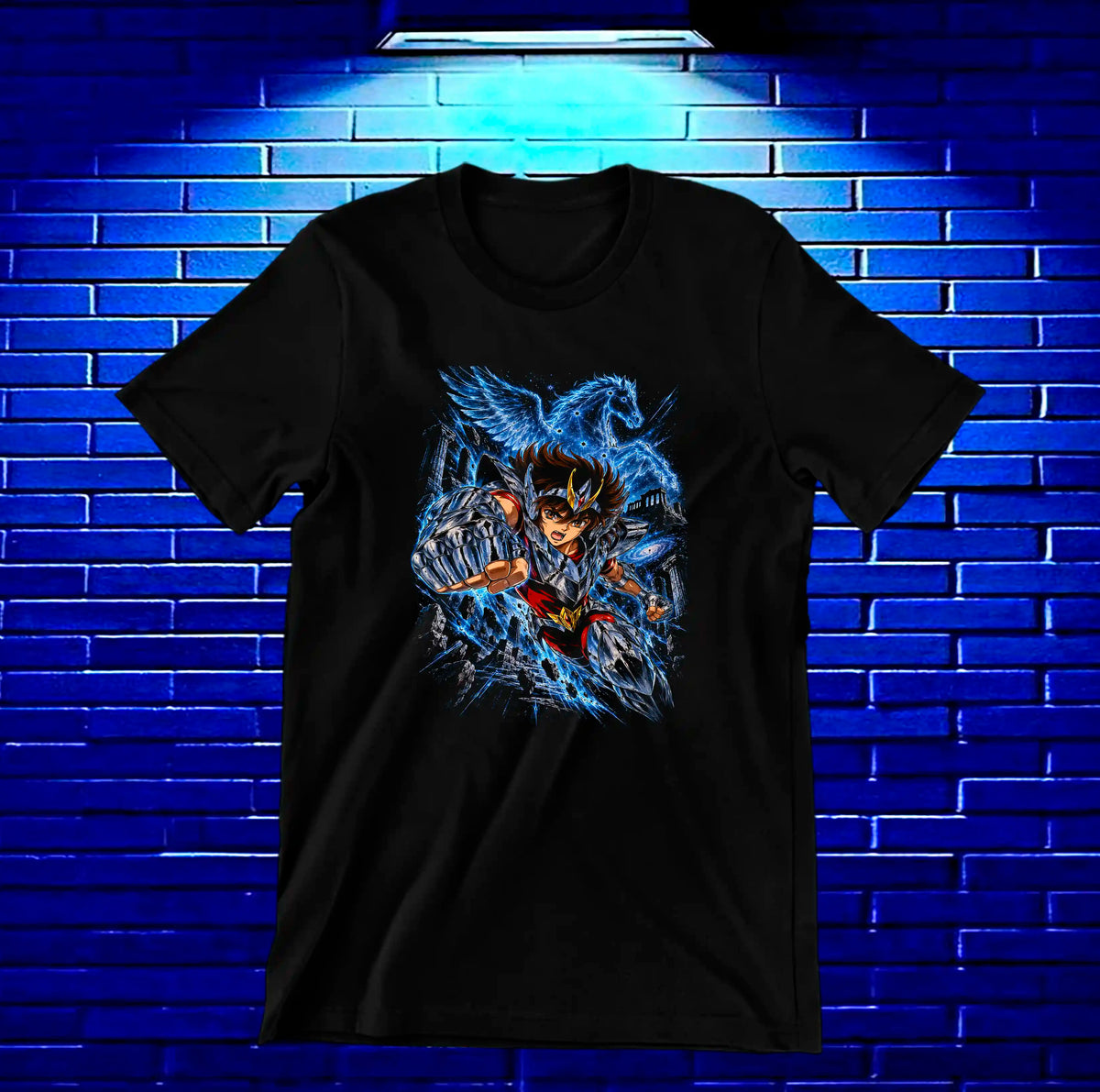 Camiseta Caballeros del Zodiaco NIREN - BAREN Negro