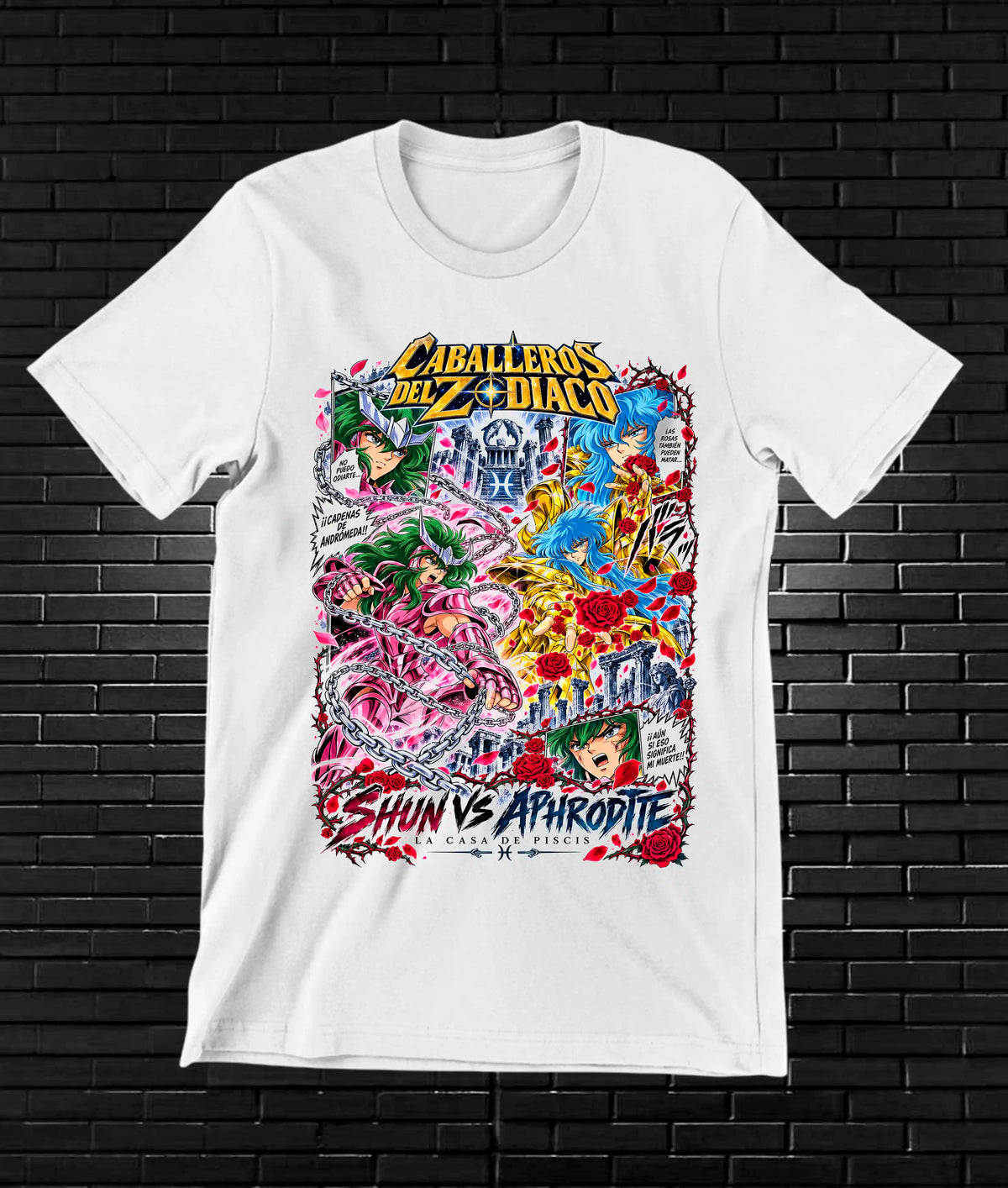 Camiseta Caballeros del Zodiaco NIREN - CAVOX Blanco