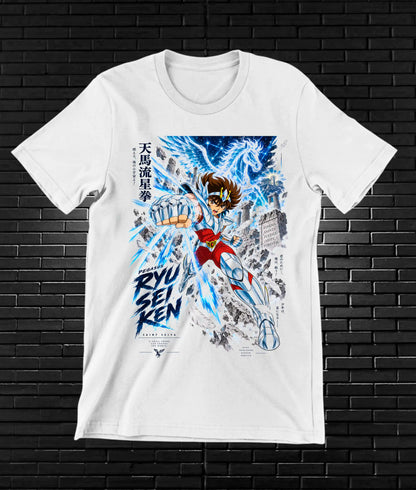 Camiseta Caballeros del Zodiaco NIREN - NIVRA Blanco