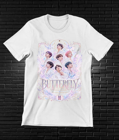 Camiseta BTS, diseño BAREN, color blanco