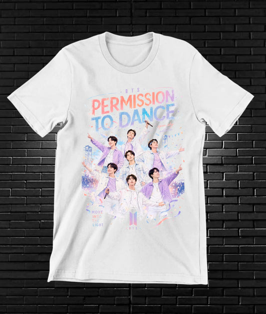 Camiseta BTS, diseño CAVOX, color blanco
