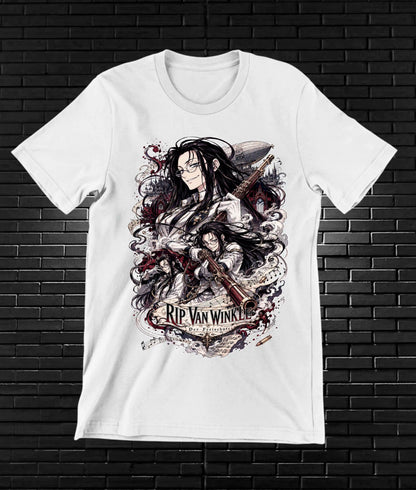 Camiseta Hellsing 2 diseño BANIX color blanco