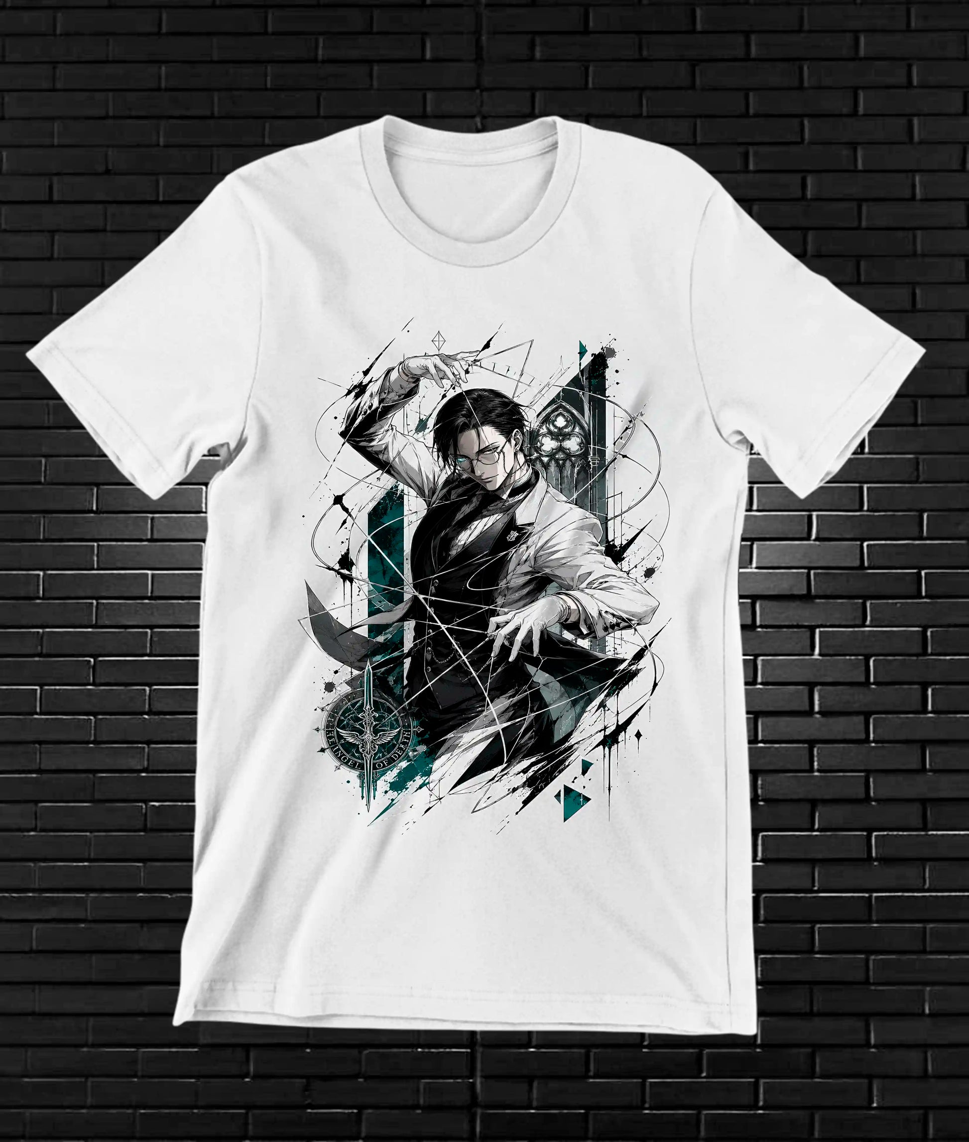 Camiseta Hellsing 2 diseño BAREN color blanco
