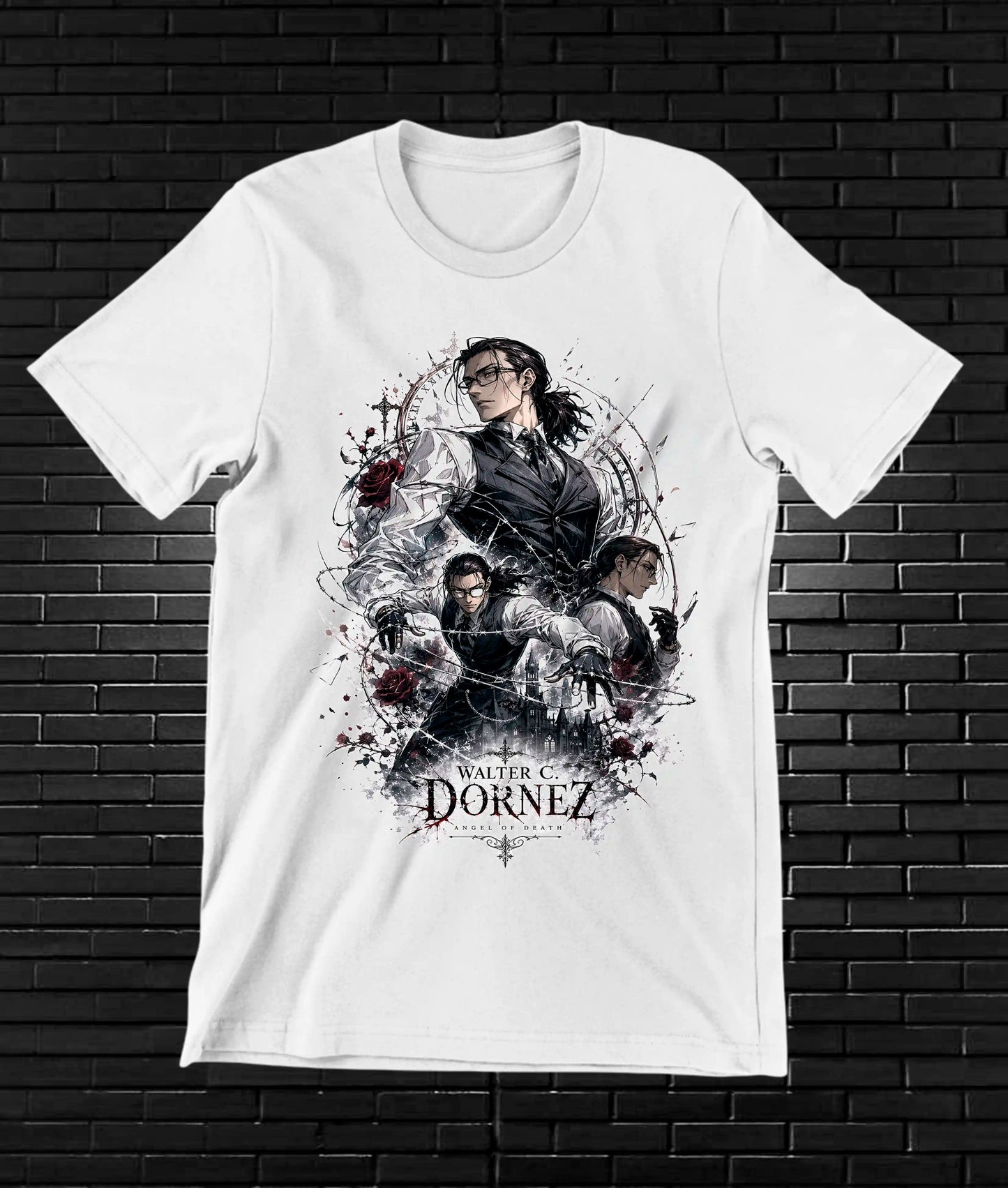 Camiseta Hellsing 3 diseño CAVOX color blanco