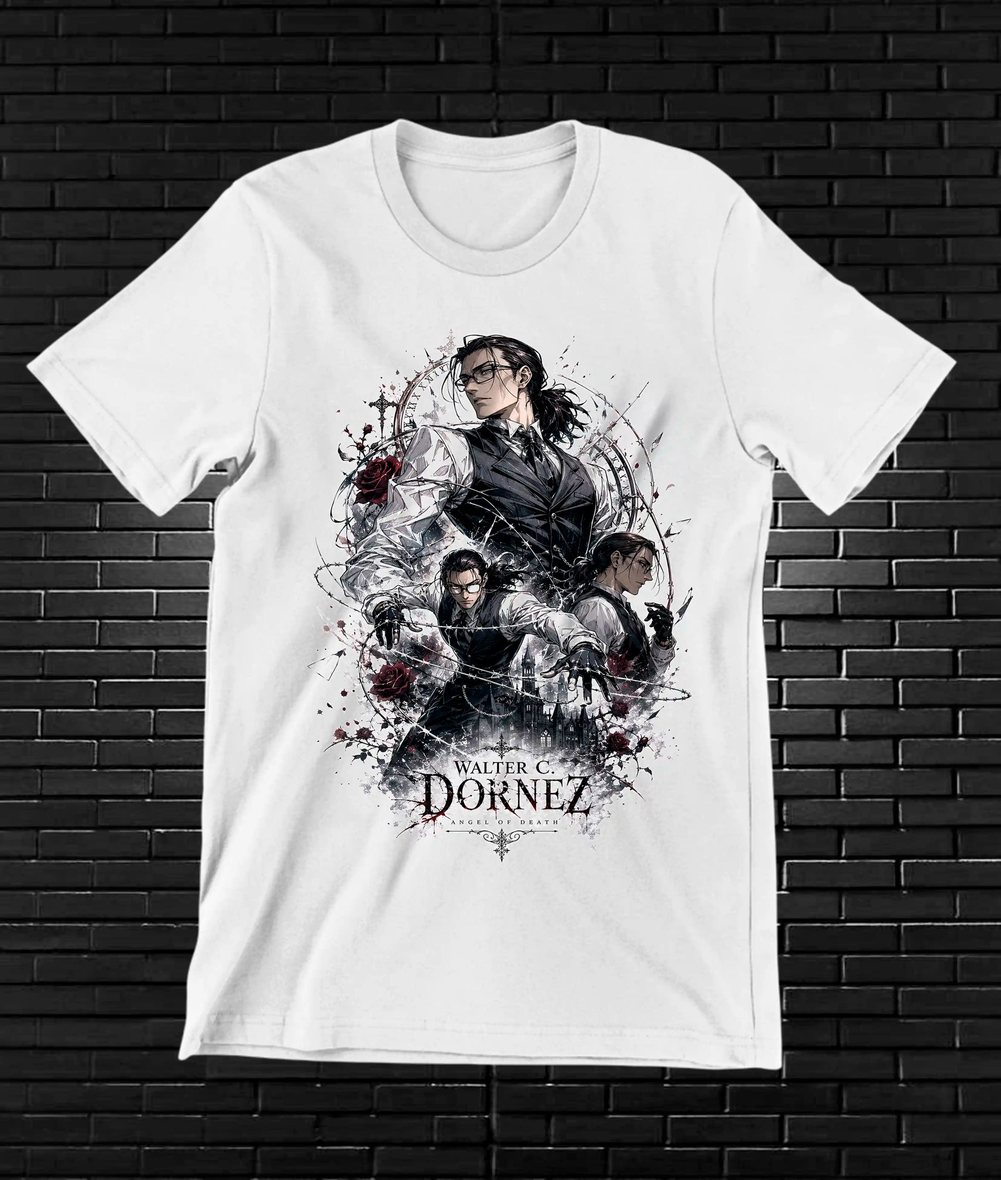 Camiseta Hellsing 3 diseño CAVOX color blanco