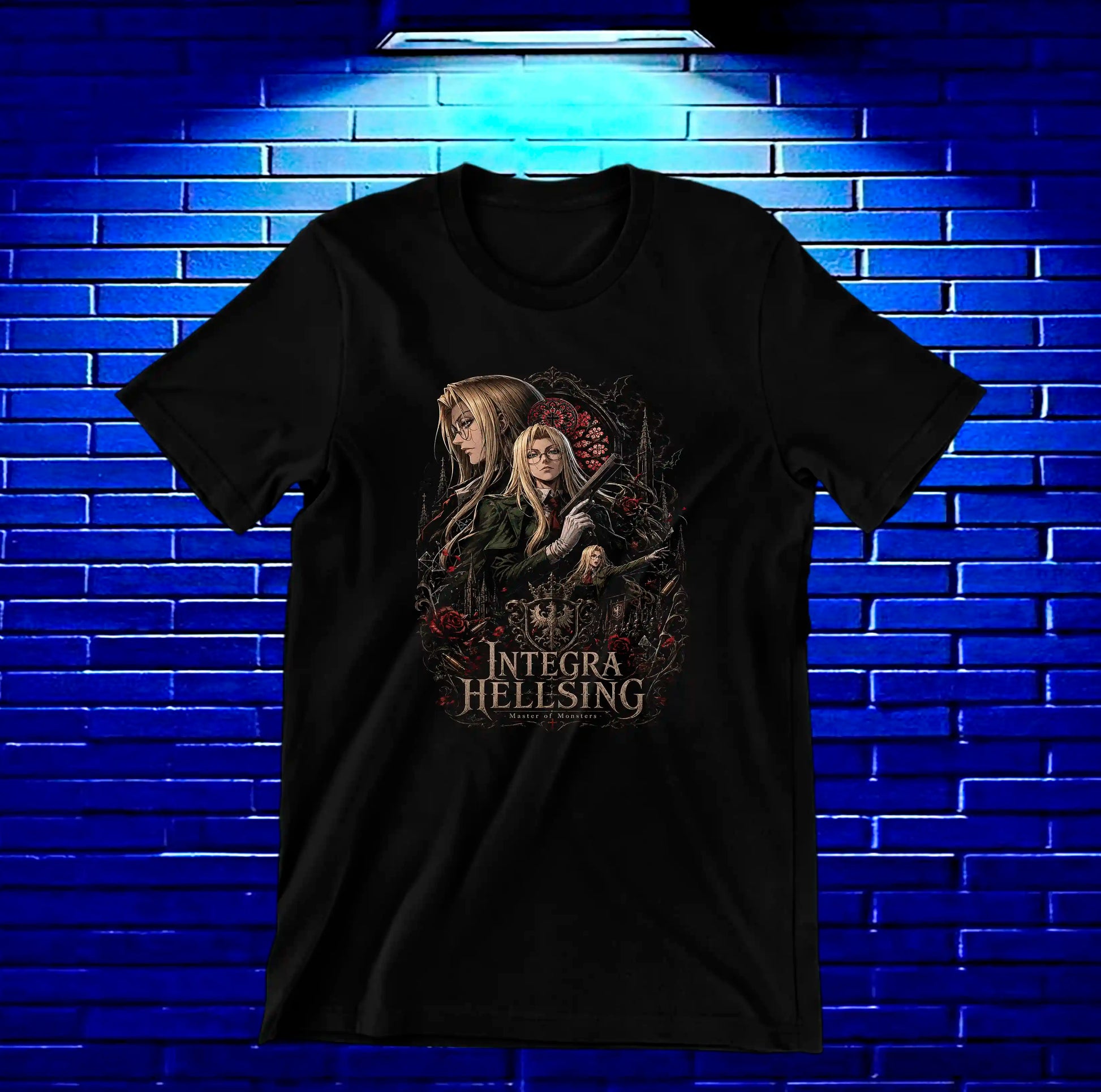 Camiseta Hellsing 3 diseño NIVRA color negro