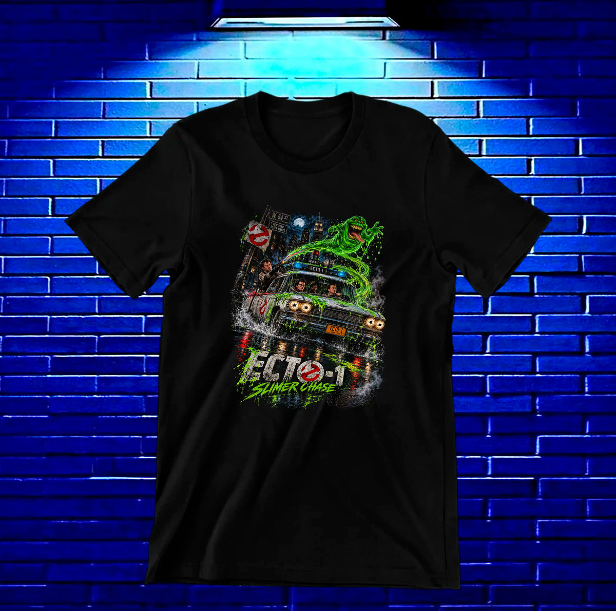 Camiseta Los Cazafantasmas, familia BAMOR, diseño BAREN, color negro