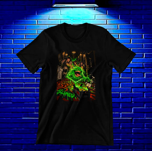 Camiseta Los Cazafantasmas, familia BAMOR, diseño NIVRA, color negro