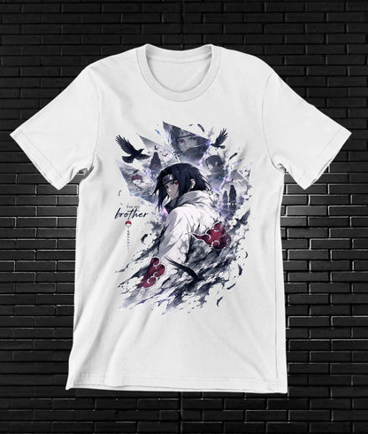 Camiseta Naruto Itachi 2 diseño CAVOX color blanco