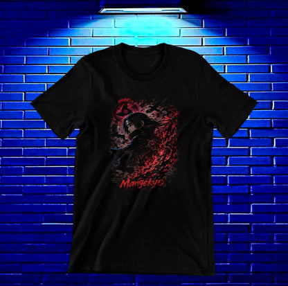 Camiseta Naruto Itachi 3 diseño BANIX color negro