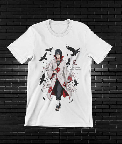 Camiseta Naruto Itachi diseño CAVOX color blanco