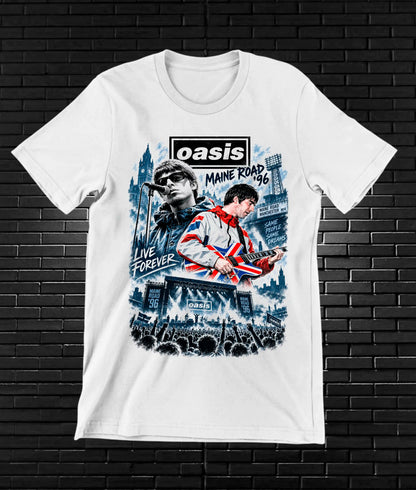 Camiseta Oasis, diseño BANIX, color blanco