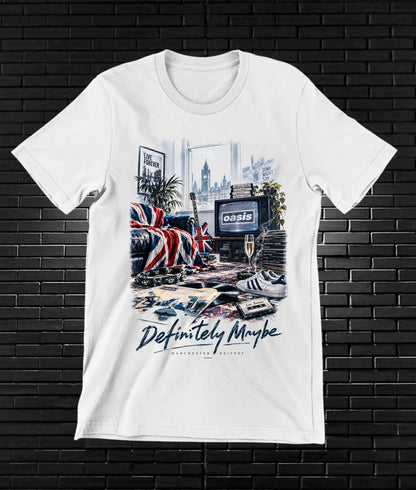 Camiseta Oasis, diseño CAVOX, color blanco