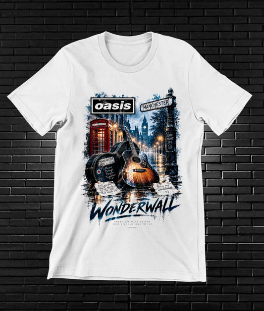 Camiseta Oasis, diseño NIVRA, color blanco