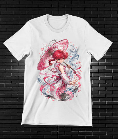Camiseta Ranma 2 diseño BANIX color blanco