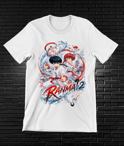 Camiseta Ranma diseño BAREN color blanco