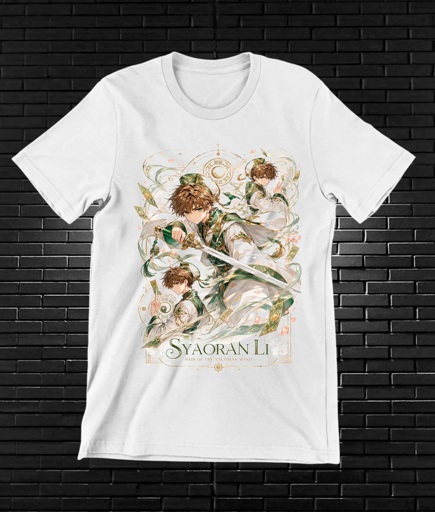 Camiseta Sakura Cardcaptor diseño BAREN color blanco
