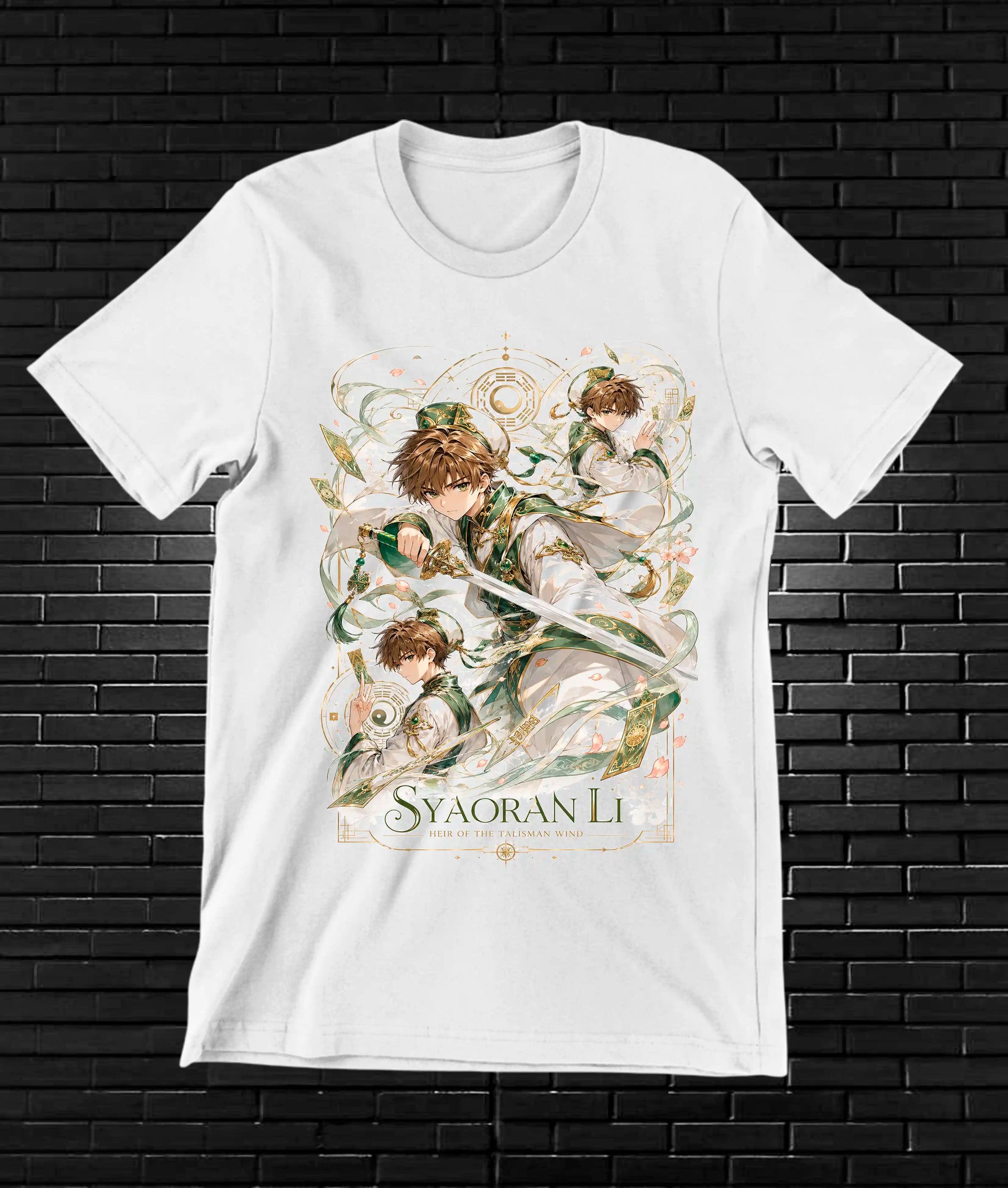 Camiseta Sakura Cardcaptor diseño BAREN color blanco