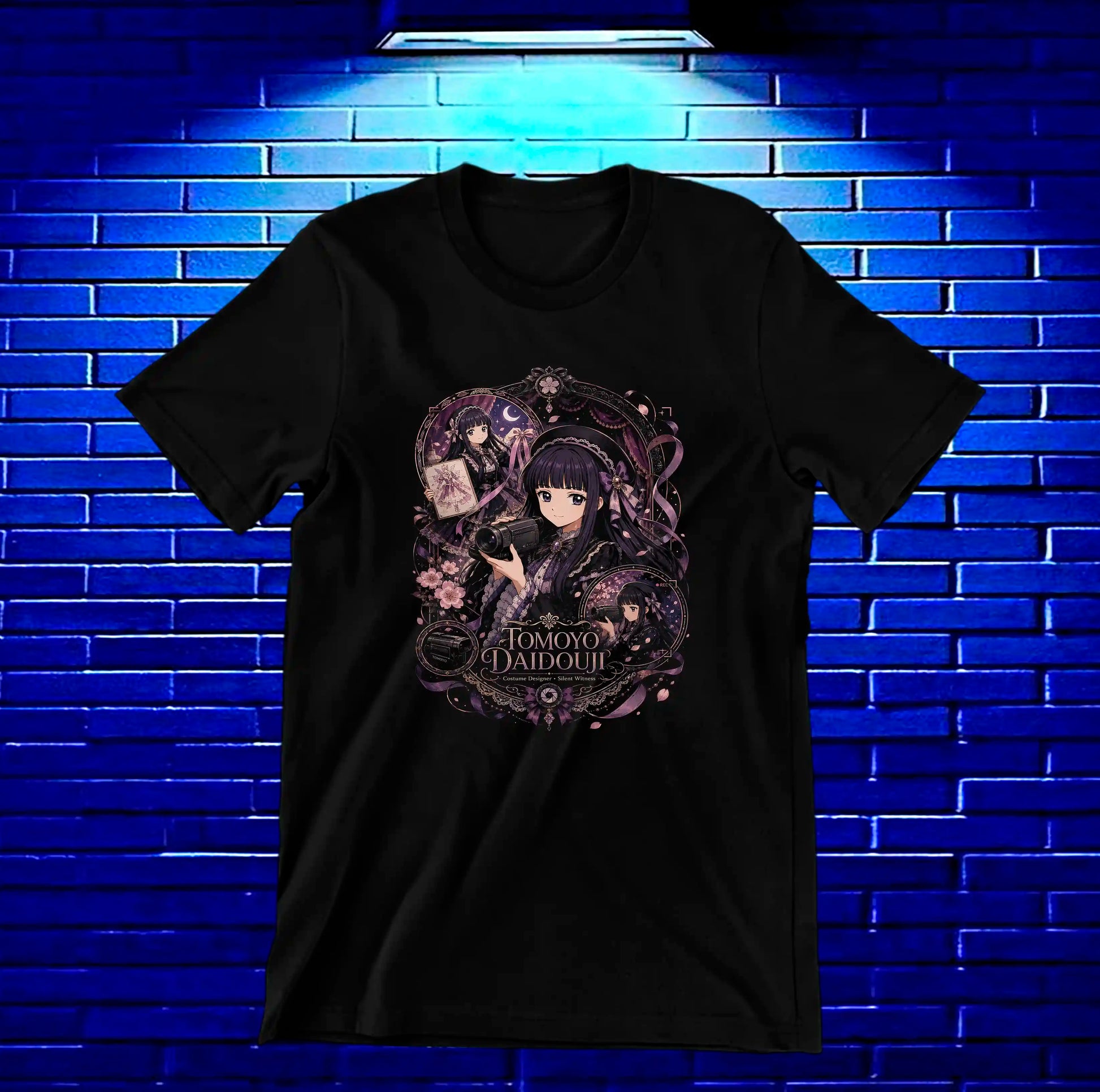 Camiseta Sakura Cardcaptor diseño MERON color negro