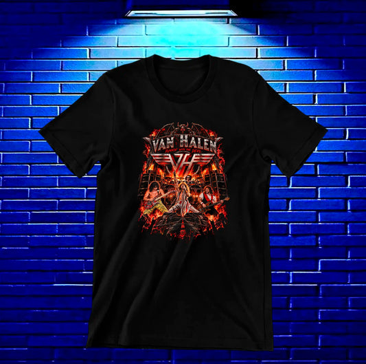Camiseta Van Halen, diseño BANIX, color negro