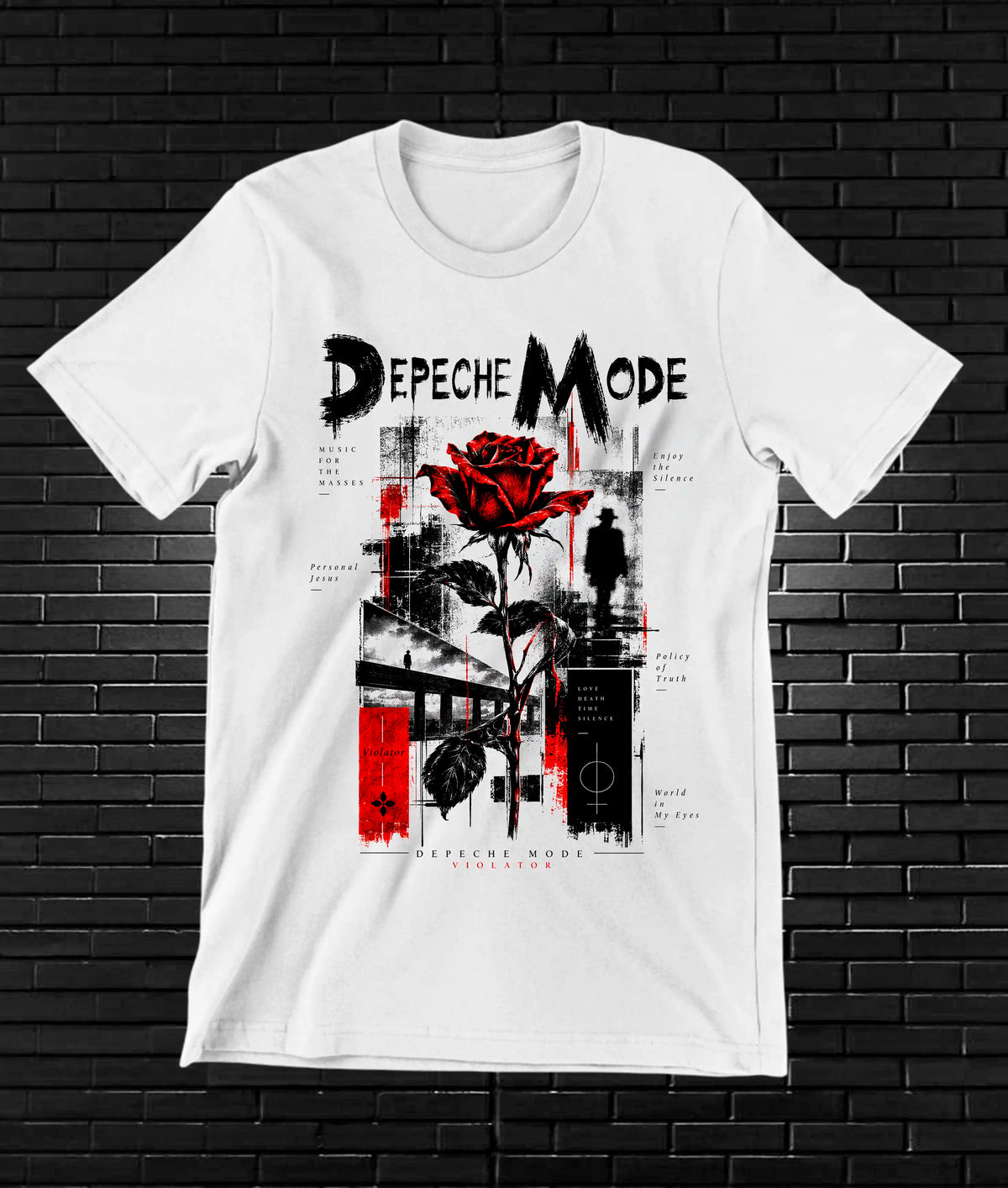 Camiseta Depeche Mode BALOR - NIVRA Blanco