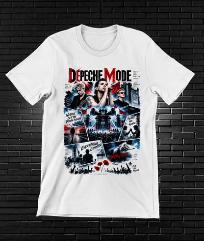 Camiseta Depeche Mode BAMOR - MERON Blanco