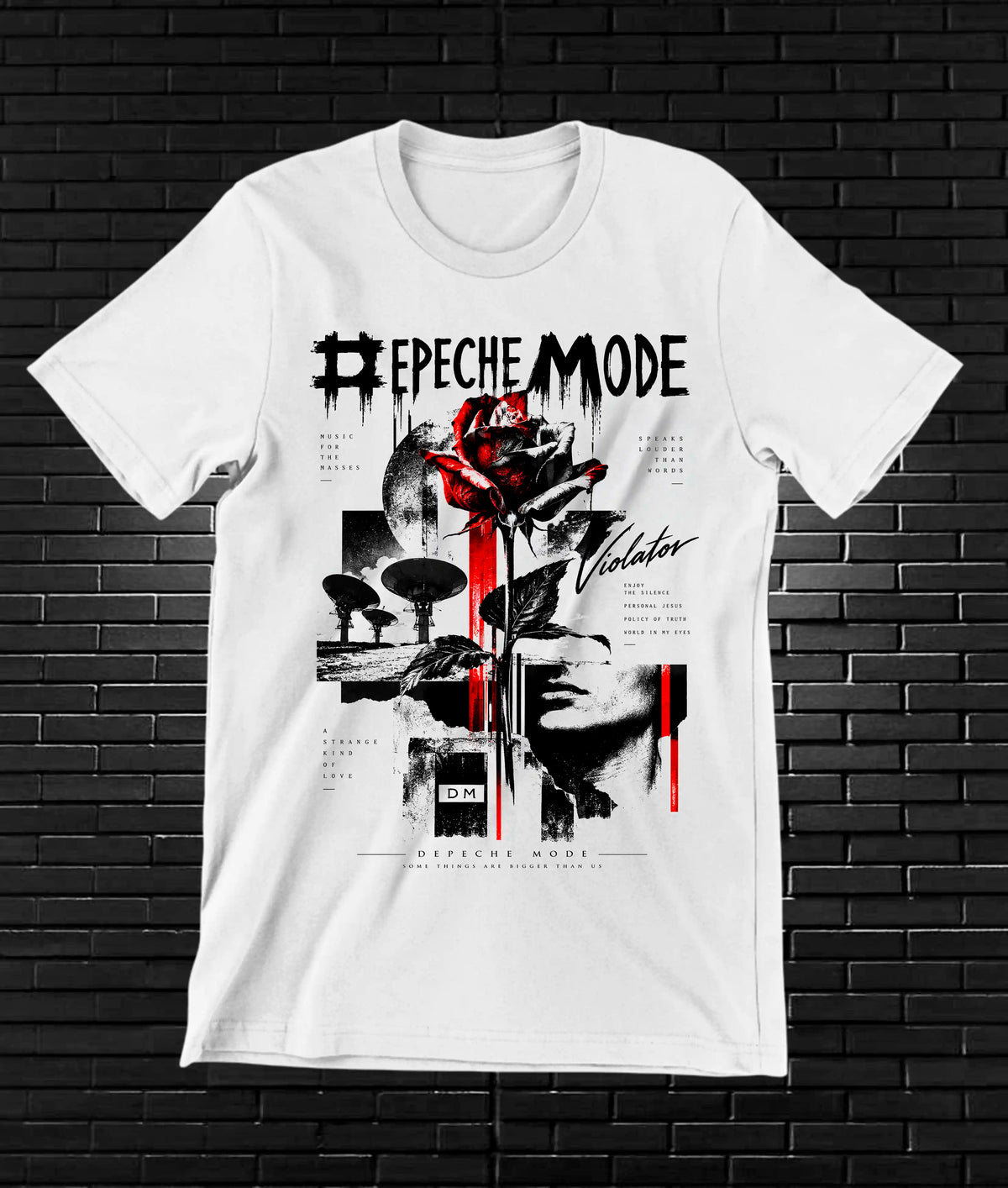 Camiseta Depeche Mode CAMINE - BAREN Blanco