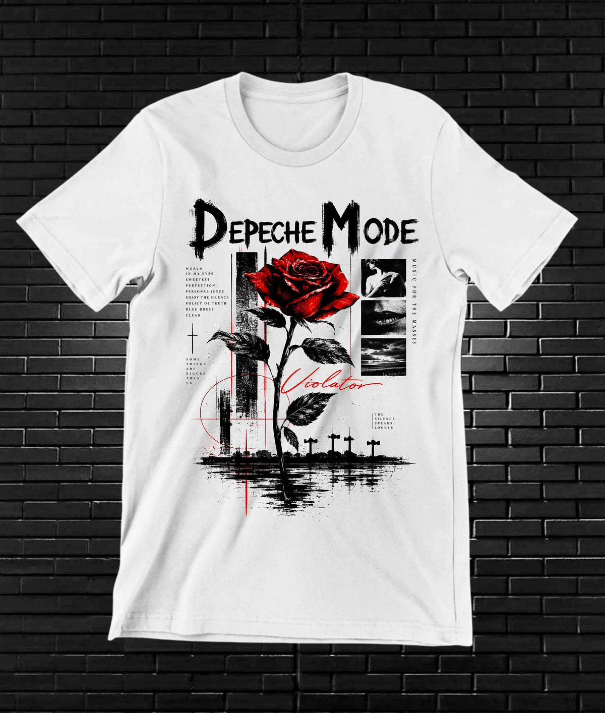 Camiseta Depeche Mode CAMINE - CAVOX Blanco