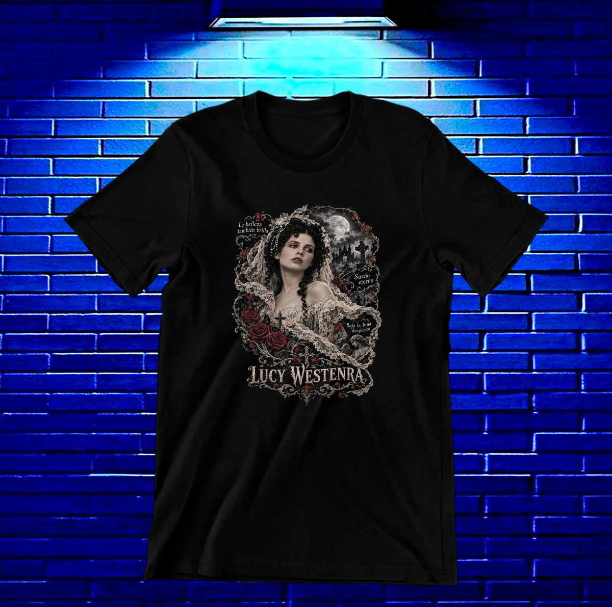 Camiseta Drácula de Bram Stoker – MELAR – Diseño CAVOX – Negro