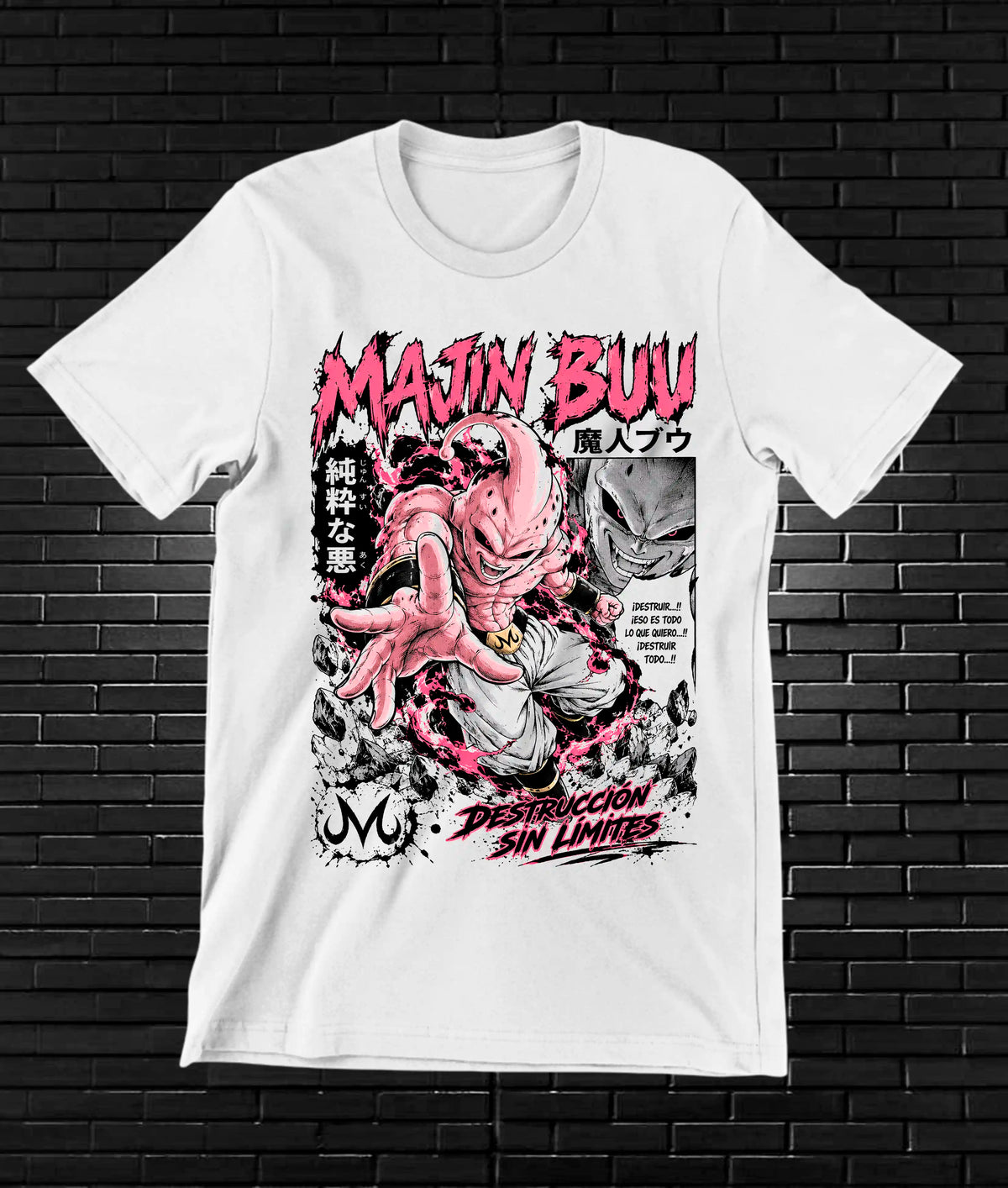 Camiseta Dragon Ball Majin Buu BALOR - BANIX Blanco
