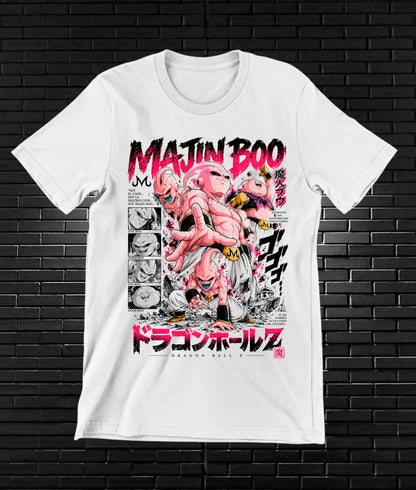 Camiseta Dragon Ball Majin Buu BALOR - BAREN Blanco
