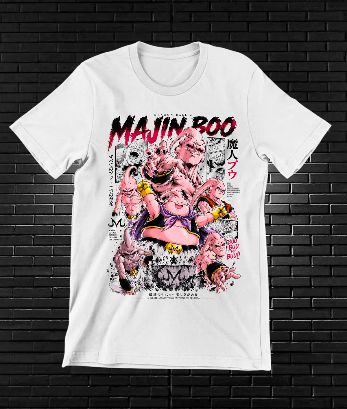 Camiseta Dragon Ball Majin Buu BALOR - CAVOX Blanco
