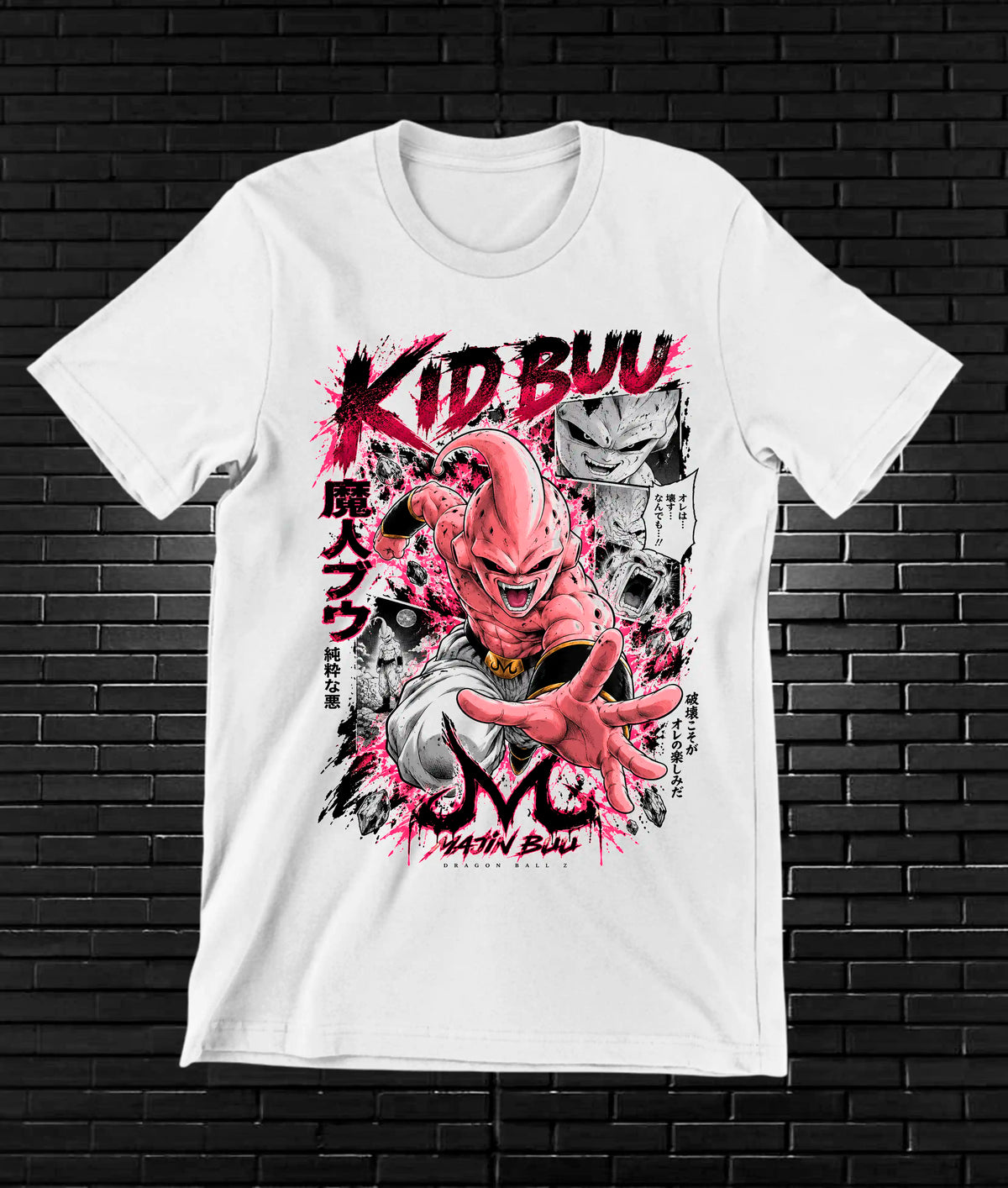 Camiseta Dragon Ball Majin Buu BAMOR - BANIX Blanco