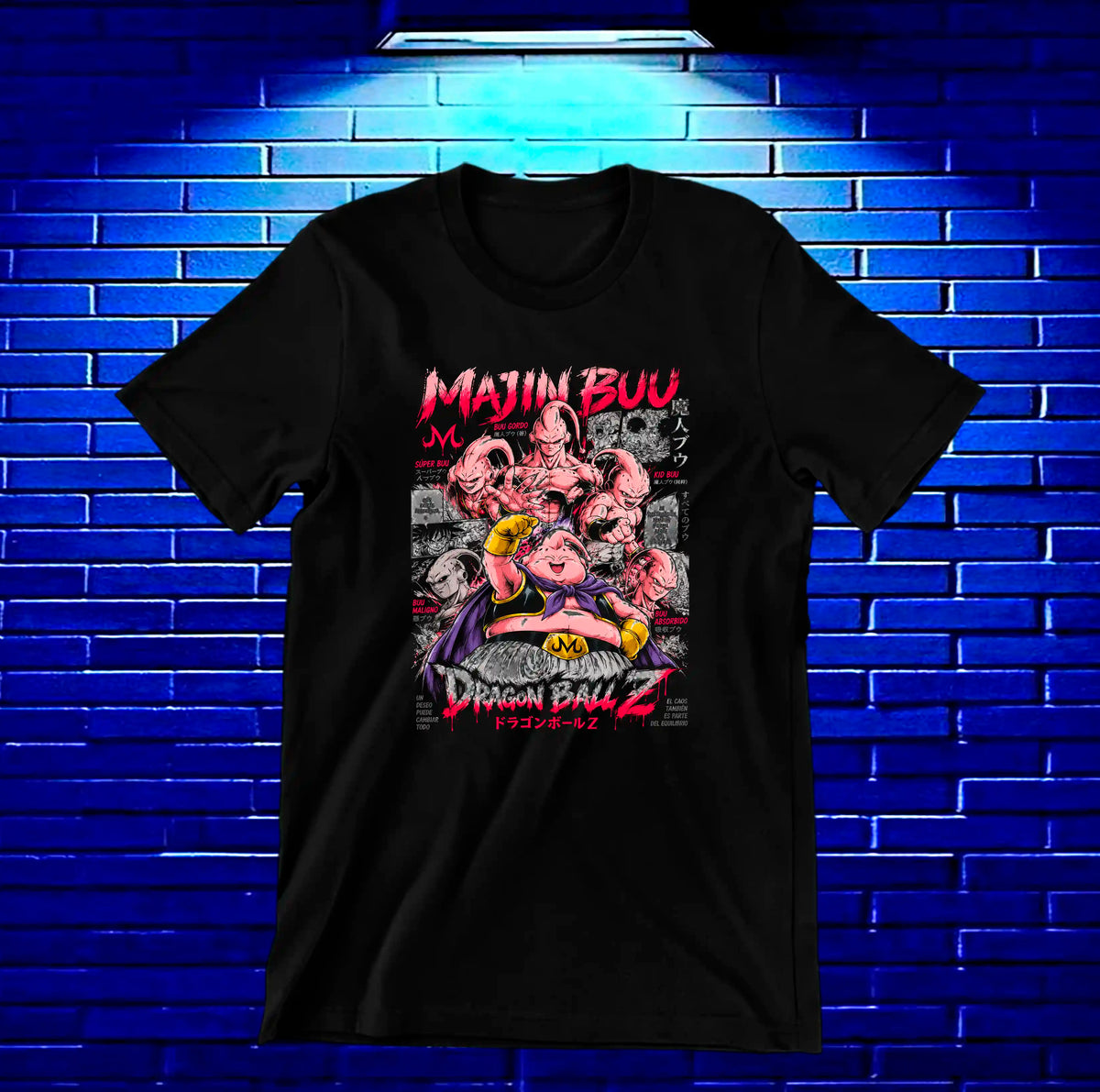 Camiseta Dragon Ball Majin Buu BAMOR - BAREN Negro