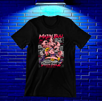 Camiseta Dragon Ball Majin Buu BAMOR - BAREN Negro