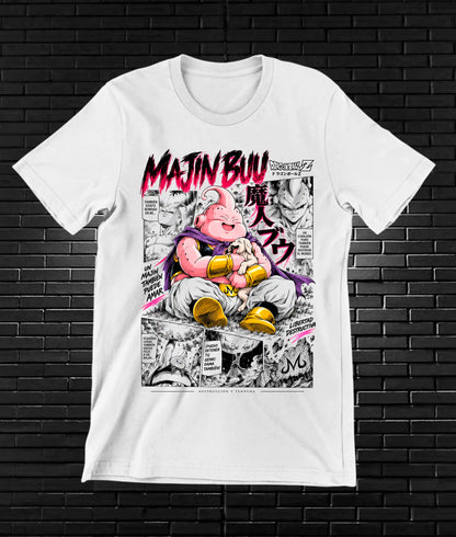 Camiseta Dragon Ball Majin Buu BAMOR - CAVOX Blanco