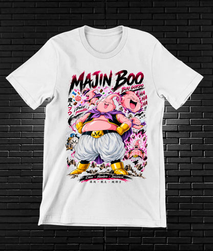 Camiseta Dragon Ball Majin Buu BAMOR - MERON Blanco